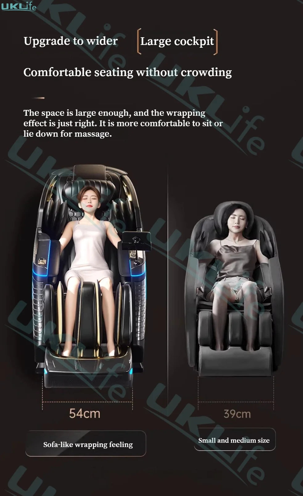 Neuer Dual Core Massagesessel 2025 Fortschrittlicher 4D Zero Gravity Body Scan Ganzkörper-Airbag Shiatsu Rücken- und Fußrollen-Liegesessel für Zuhause