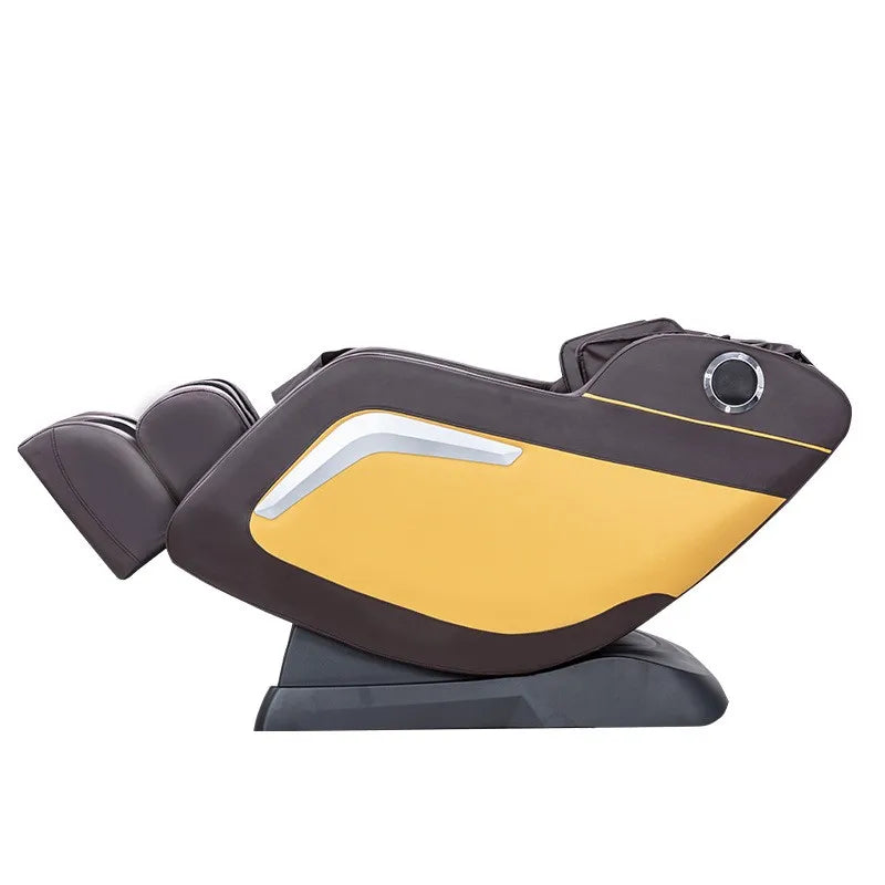 Luxuriöser Shiatsu Zero Gravity Massagesessel mit Ganzkörper-Arm-, Bein- und Nacken-Rollmassagefunktionen, neues Design, Fußpflege-Lederstuhl