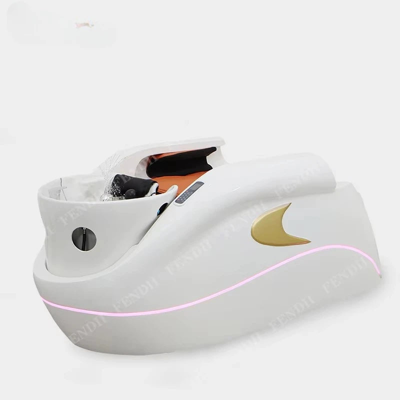Professional Luxury Lounge Chair Barber Shop Head Spa Massage Shampoo Bed Hair Shampoo Chair
