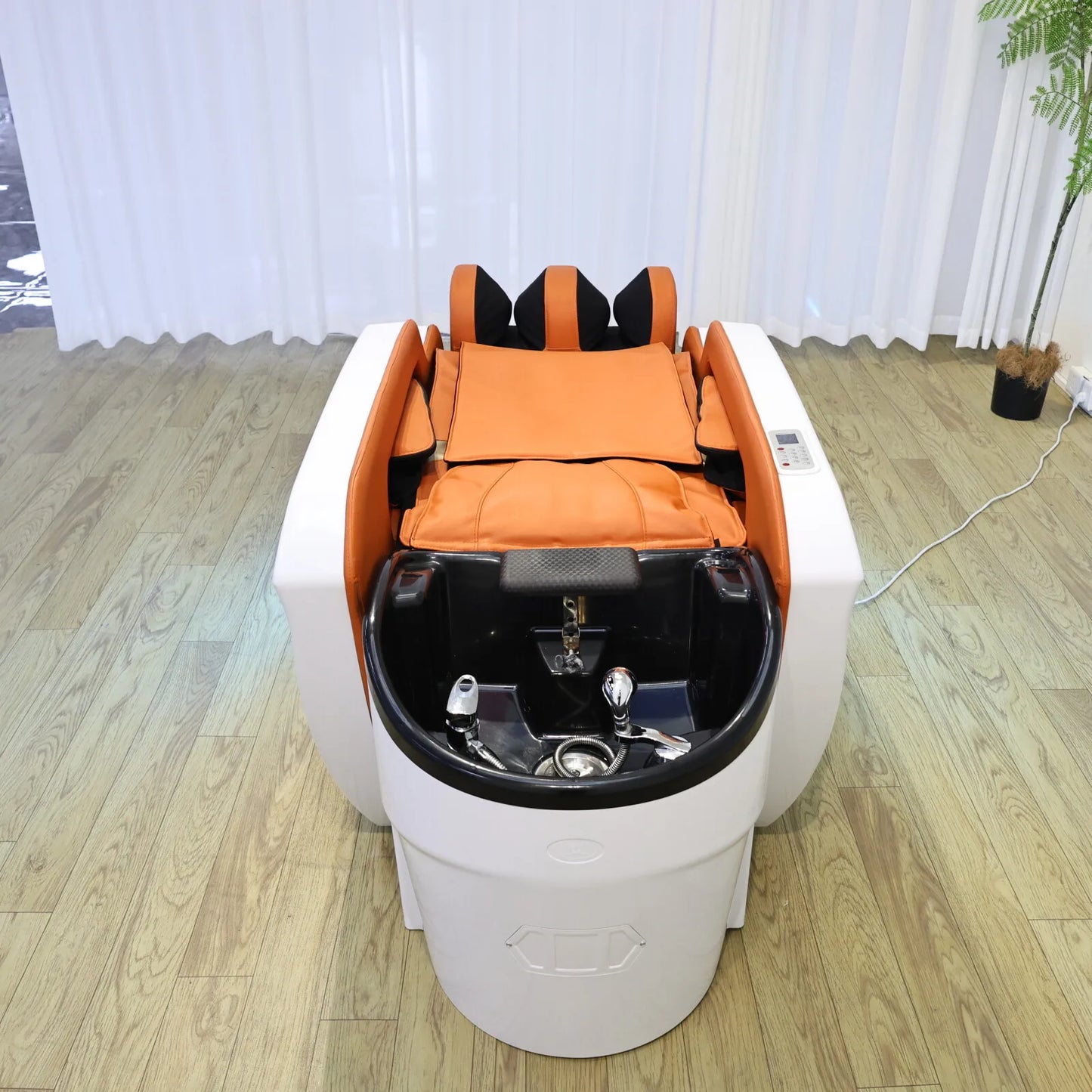 High-End elektrisches Massage-Haarwaschbecken Premium-Saloneinrichtung für professionelle Friseurdienstleistungen in gehobenen Regionen