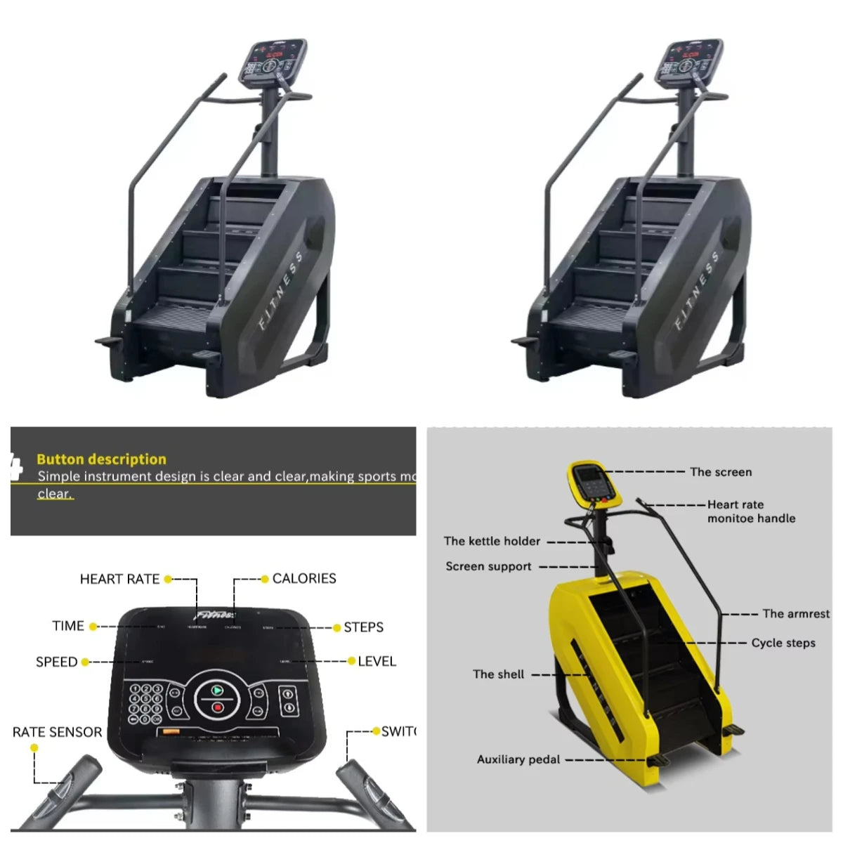 YTYIN Commercial Electric Stair Climbing Cart Heavy-Duty 330LBS Load Safe And Efficient Warehouse Logistics And Hospital Moving