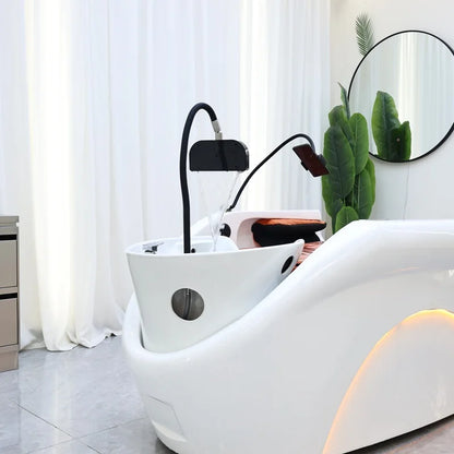 Shampoostuhl, elektrischer intelligenter Spa-Massagetisch, Shampoobett