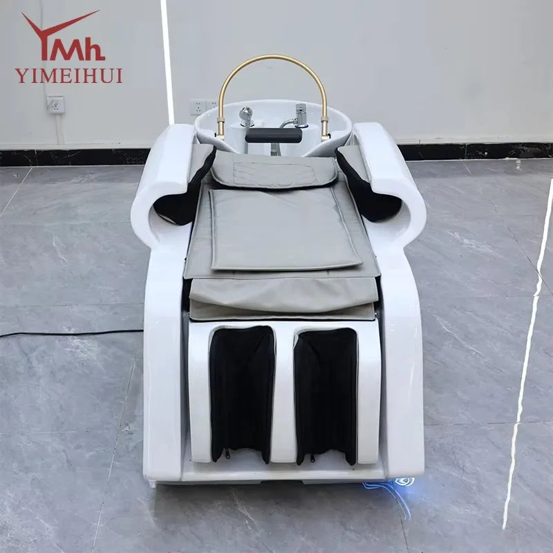 Head Spa Bed Massage Therapy Plumbing Japanese with Water tank Hair Shampoo Washing Electric Luxury Head Spa Bed