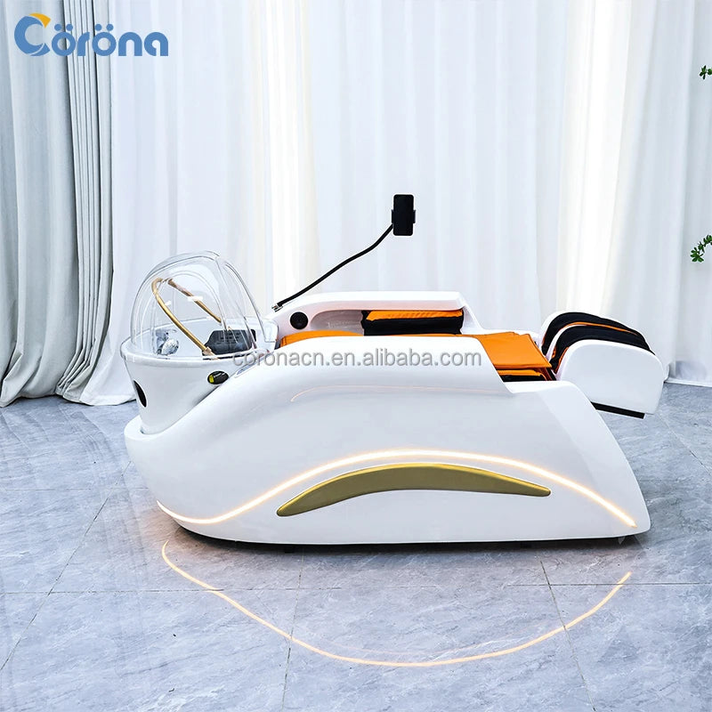 Wassertherapie Haar-Spa-Bett Kundenspezifisches elektrisches Massage-Shampoo-Bett