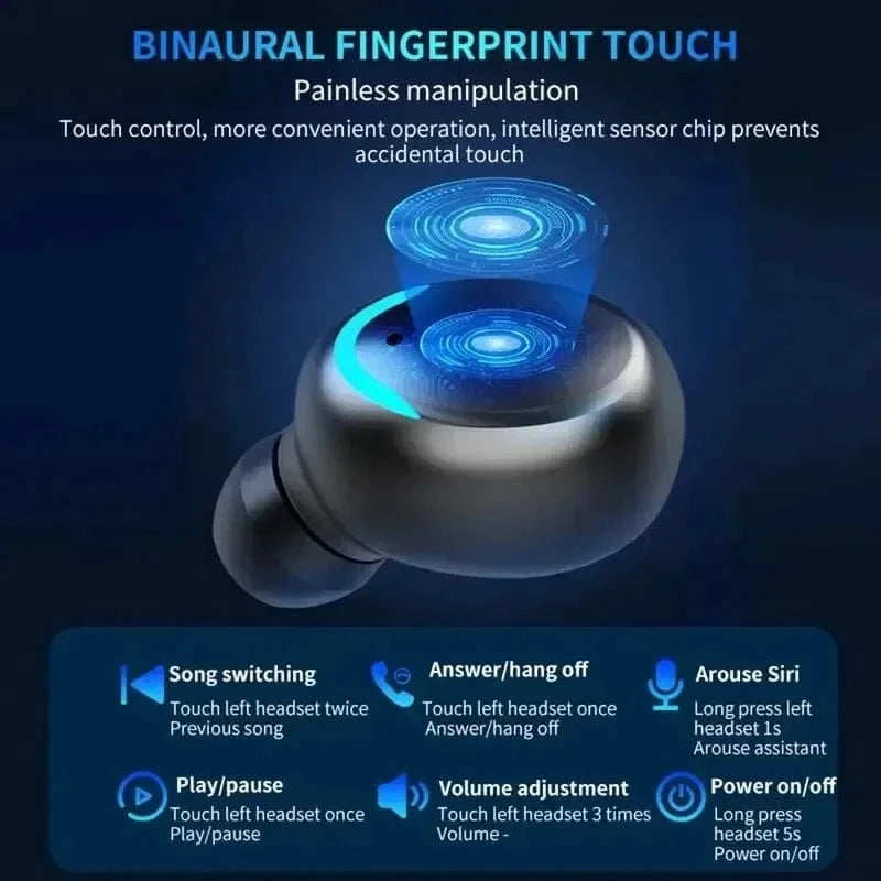 F9 5C Bluetooth headset at Digital display with Charging case