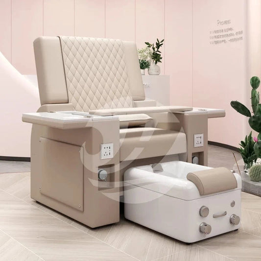 Luxury Electric Pedicure Spa Chair with Full Body Massage, Salon Manicure Sofa & Foot Spa Basin – Premium Spa Furniture