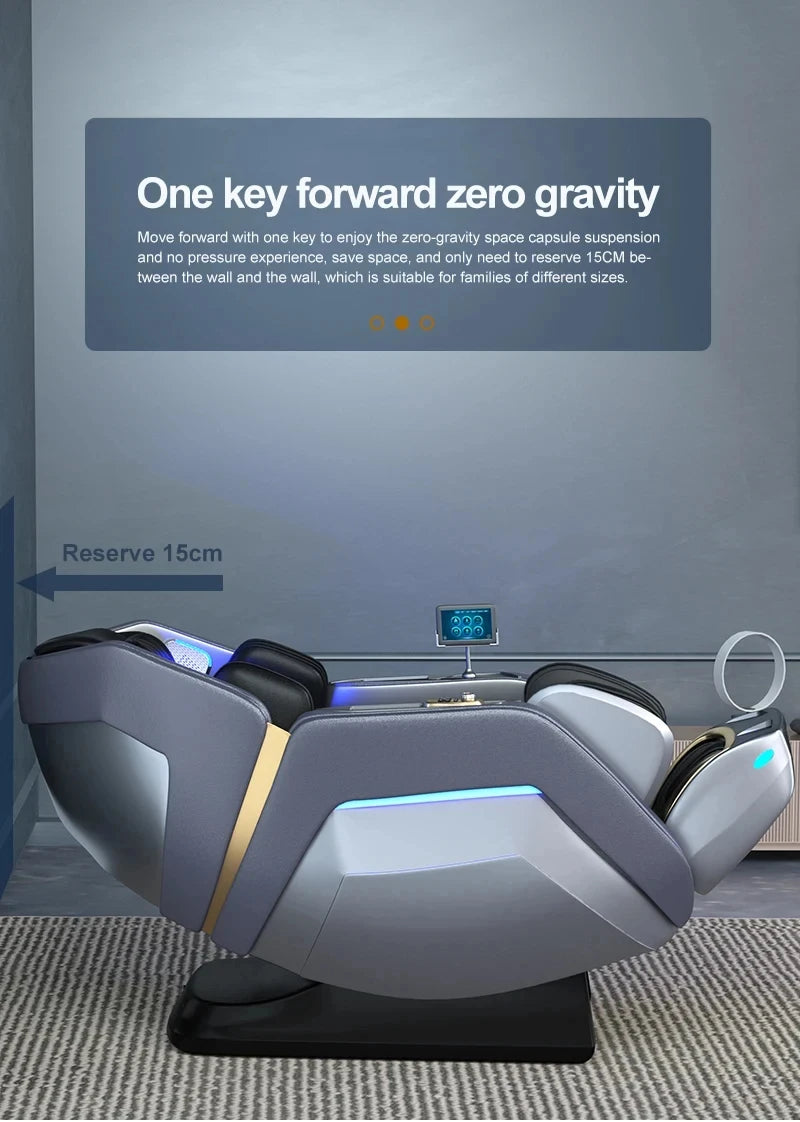 3 Jahre Garantie 4D SL Track Zero Gravity Ganzkörpermassagesessel mit Wärme und Airbag