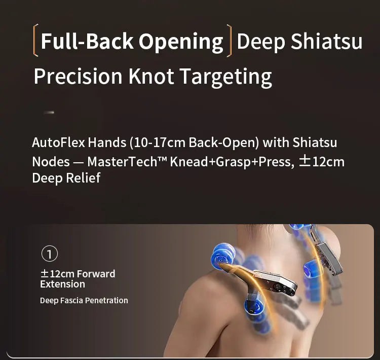 Zero Gravity Luxus Shiatsu Ganzkörper-Luftstreckungs-Doppelkern-Massagesessel