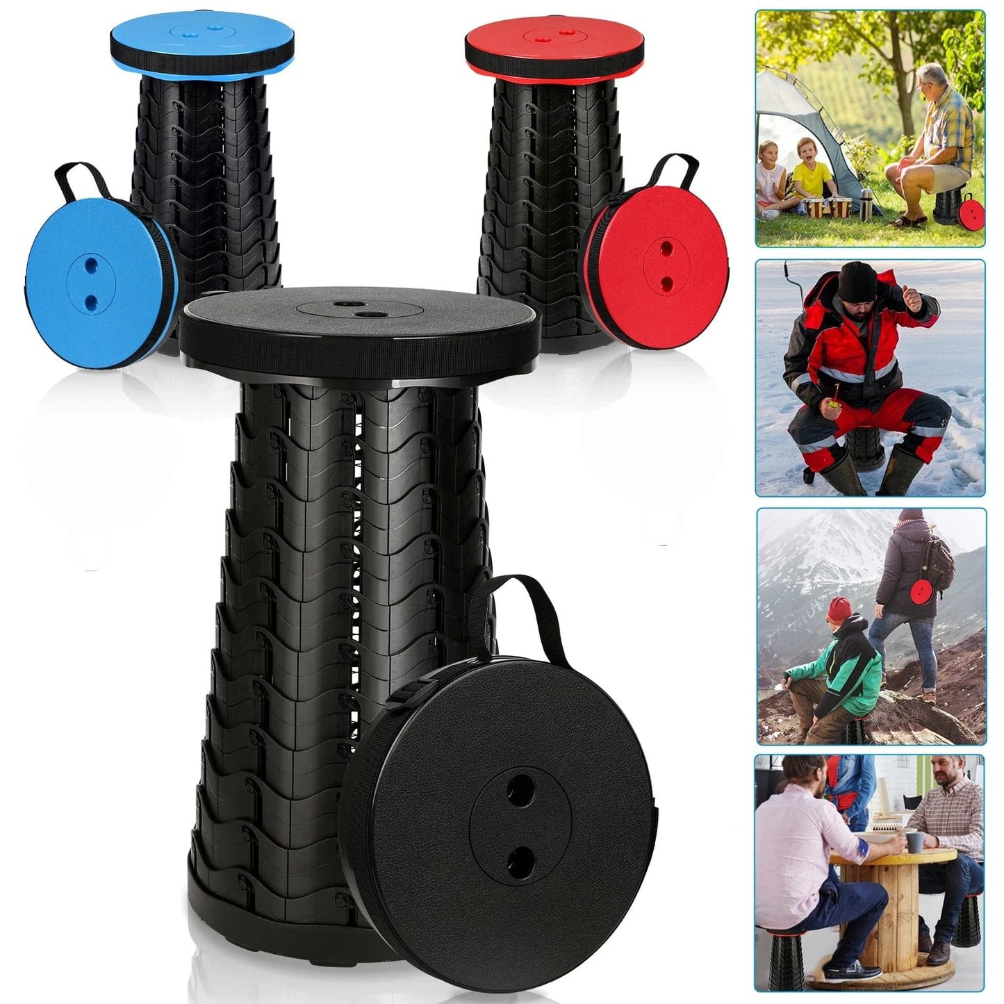 Portable Folding Telescopic Stool