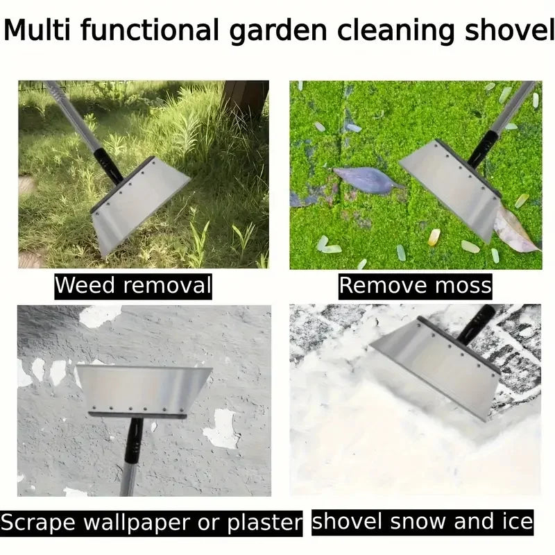 Pelle de désherbage et de bordure en métal robuste |   Outil de jardin multi-usage pour couper, glace, nettoyage, manuel, résistant à la rouille