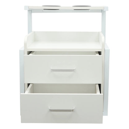 Multifunktionale Salonwagen Wandmontierter Friseurschrank Friseursalon Spezial Dauerwellen-Färbemittel-Ablageregal Möbel