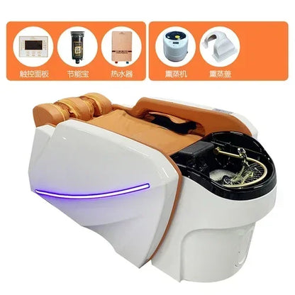 M178 Automatisches intelligentes elektrisches Massage-Shampoo-Bett für Friseursalons, spezielles Wasserzirkulations-Haarpflegebett