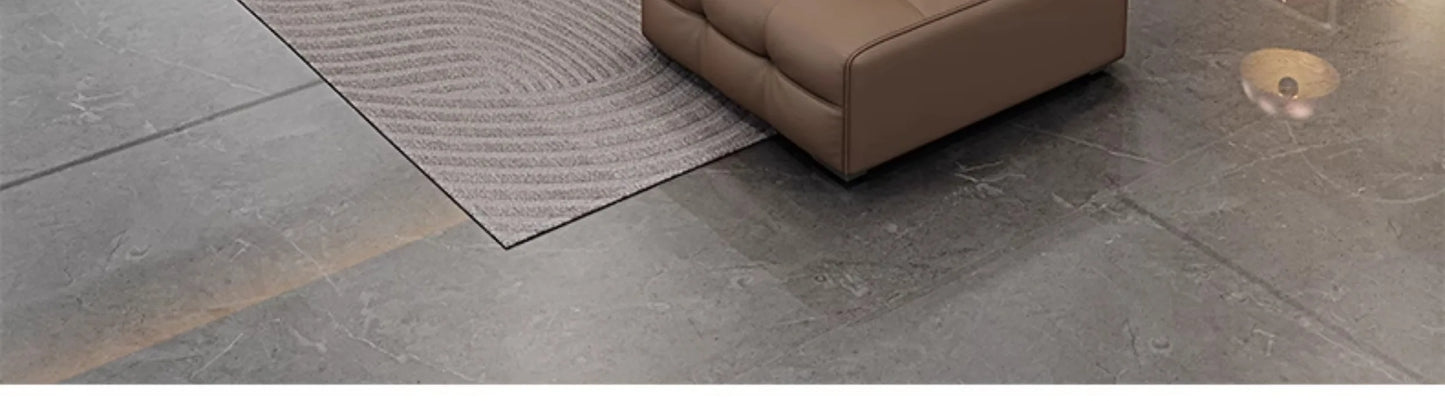 Modern Minimalistisches neues Leder Wohnzimmer Lawrence Italienisches leichtes Luxus gerades L-förmiges modulares Faules Weiches Tatami Lounge Sofa