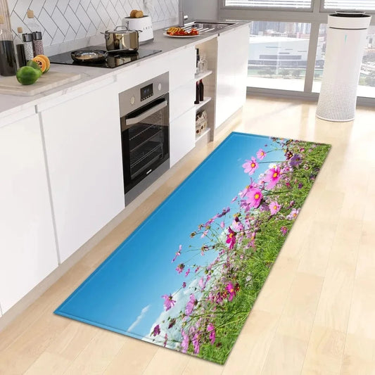Small Fresh Flower Pattern Floor Mat – Home & Kitchen Door Mat