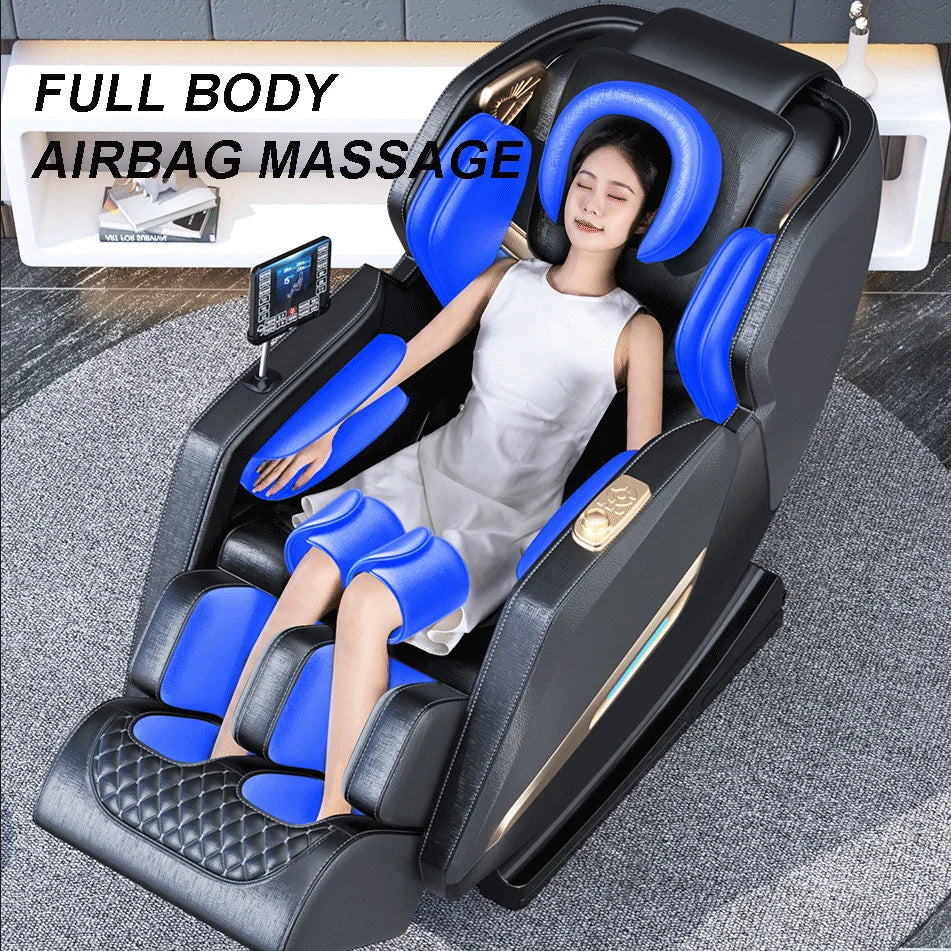 KI-gesteuerter intelligenter Massagesessel Schwerelosigkeit Geräuschloser Betrieb Lendenwirbelstütze Ergonomisches Design Ganzkörper-Massagesessel