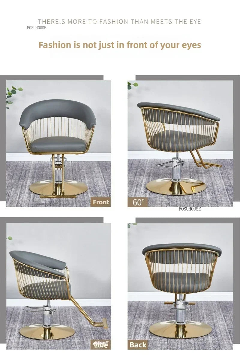 Nordic Salonmöbel Friseurstühle Friseursalon Professioneller Friseurstuhl Hebebarer Drehstuhl Schönheitssalon Friseurstuhl