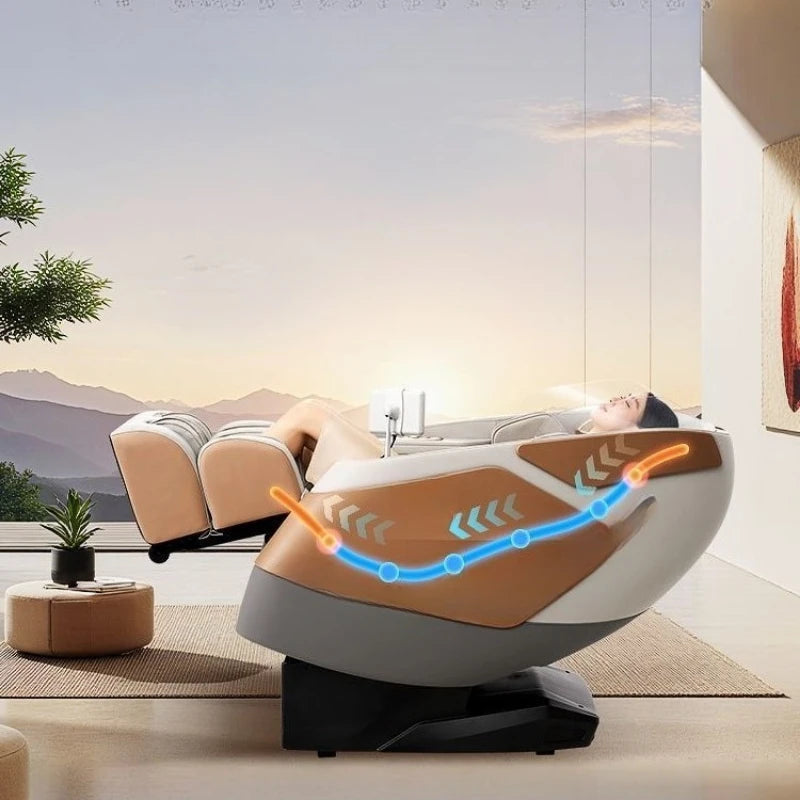 Ganzkörper-Massagesessel, Home Smart, Luxus, multifunktional, Relaxsessel, verstellbar, automatisch, Shiatsu, Entspannungstherapie, Design