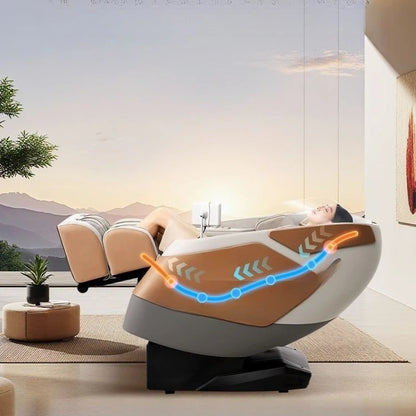 Ganzkörper-Massagesessel, Home Smart, Luxus, multifunktional, Relaxsessel, verstellbar, automatisch, Shiatsu, Entspannungstherapie, Design