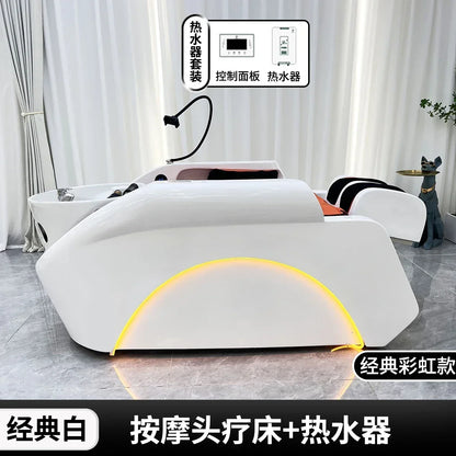 Asmt59 High-End Intelligente Massageshampoo-Liege Spezielle Wassertemperatur-Zirkulation Automatische Multifunktions-Friseursalon-Waschanlage