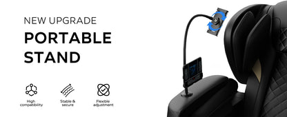 Massagesessel mit Zero-Gravity-Funktion und Ganzkörper-Luftdruckmassage, Fußentspannung und Bluetooth-Audioverbindungsfunktion
