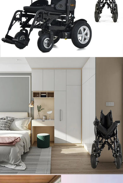 Electric wheelchair front drive automatic intelligent folding lightweight elderly disabled walking assistance Electric wheelchai