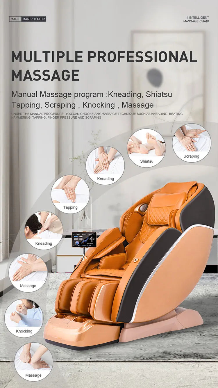 Massage Chair Luxury 5d Zero High-End Luxury Full Body 8D Zero Gravity Home Massage Chair Electric Stretching Features