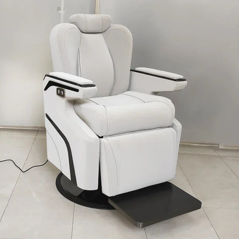 Kopftherapie Elektrischer Schönheits-Haarstuhl Multifunktionaler Augenbrauenrasier- und Ablagestuhl Physiotherapie Gesundheitsstuhl