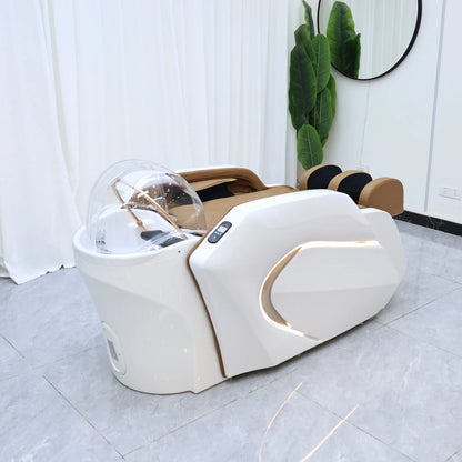 Friseur-Waschbecken für anspruchsvolle Gegenden, elektrisches Massagebett, Haarwaschbecken, Shampoo-Waschbecken, High-End-Friseursalon-Möbel