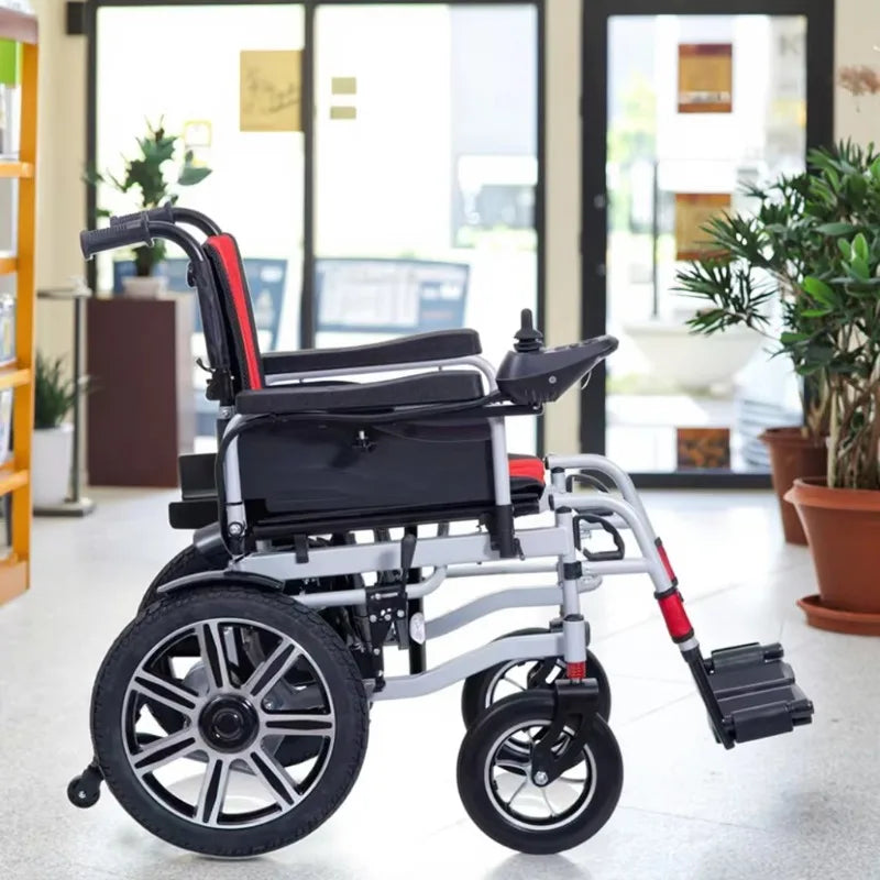 Ultraleichter elektrischer faltbarer Reiserollstuhl für Behinderte