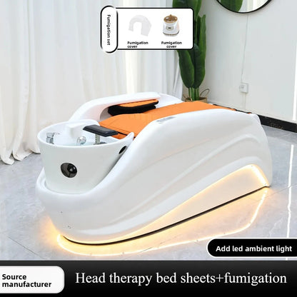 Professionelle Salon-Spa-Massageliege, elektrische Smart-Wasserkreislauf-Duschtisch, Schönheitsausrüstung für Kopfhautbehandlung, Friseursalon
