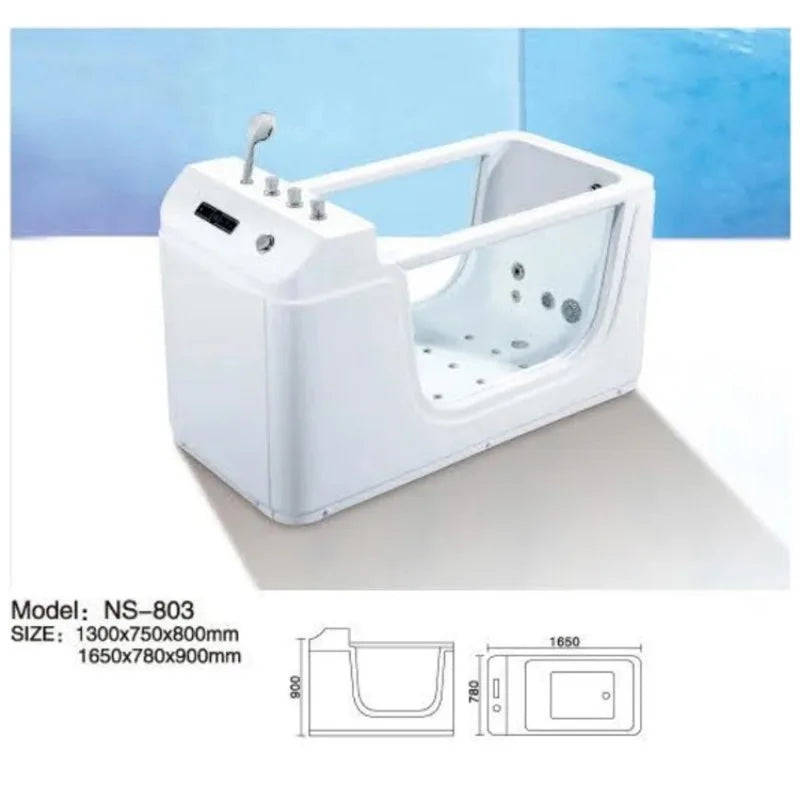 Kleiner Acrylfarbener Jacuzzi Baby Spa Hydrotherapie Badewanne Lufttherapie Whirlpool Massagewanne für Babys