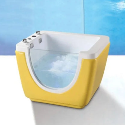 Kleiner Acrylfarbener Jacuzzi Baby Spa Hydrotherapie Badewanne Lufttherapie Whirlpool Massagewanne für Babys