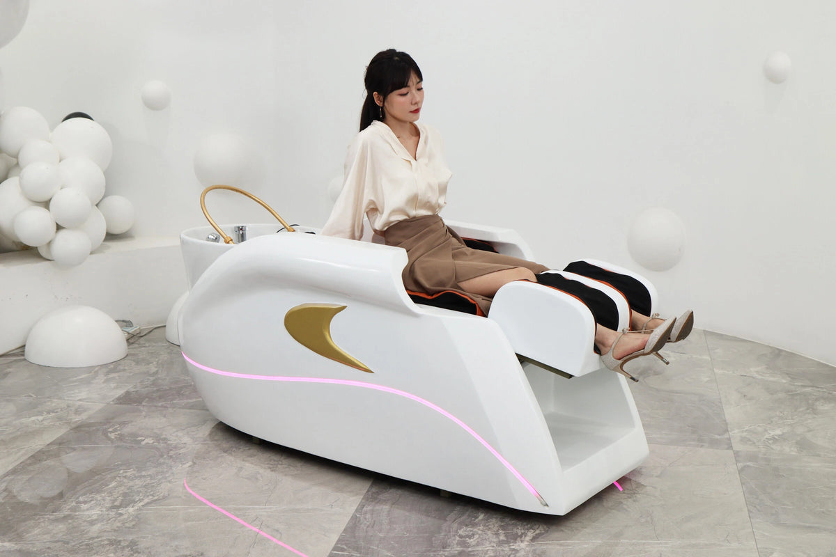 Premium automatisches Massage-Haarwaschbett | Markensalon-Shop Massagetisch | Kommerzielle Saloneinrichtung