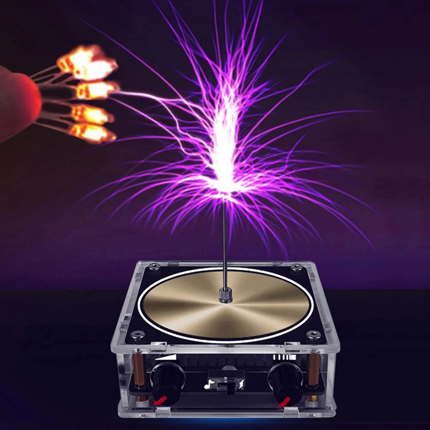 Bluetooth-Compatible Music Tesla Coil Speaker – Touchable Arc Generator for Science Education