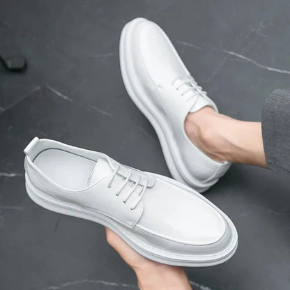 Handmade Leather Men’s Shoes – 2024 Casual Oxfords & Business Sneakers