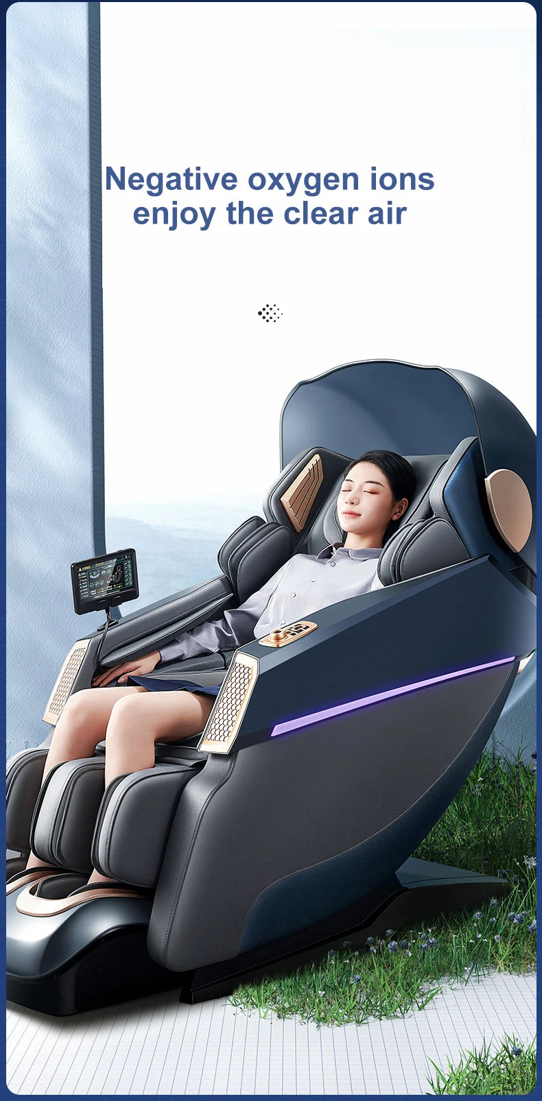 Home Use Automatic Multi-Function Full-Body Space Capsule Zero-Gravity Smart SL Dual-Track Massage Chair - Factory Direct