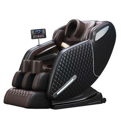 Luxus-Elektro-Freizeit-Massagesessel Zero Gravity Intelligent Ganzkörper-Multifunktions-Bluetooth-Musik-U-förmiges Kissen+Kurzbefehl
