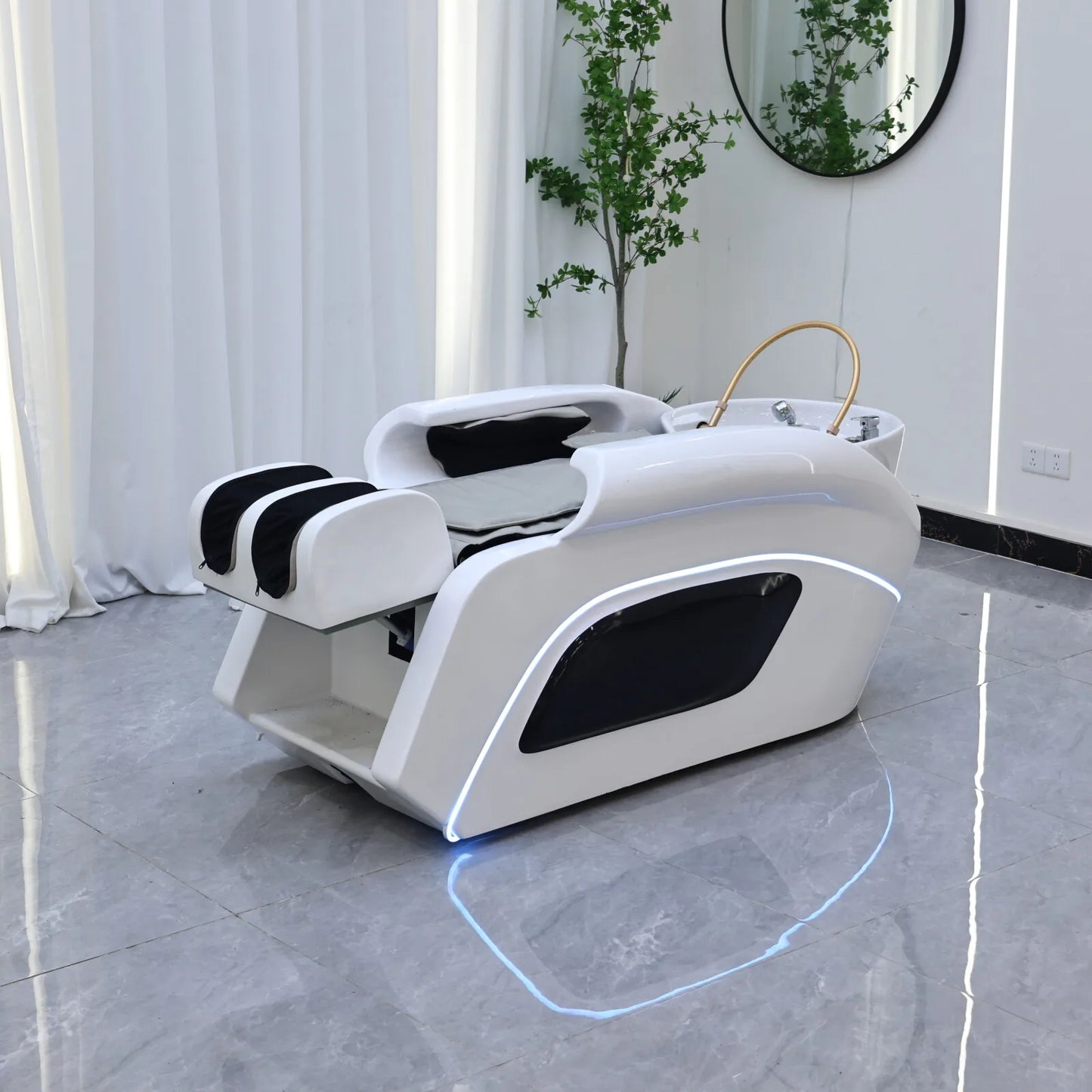 Premium automatisches Massage-Haarwaschbett | Markensalon-Shop Massagetisch | Kommerzielle Saloneinrichtung