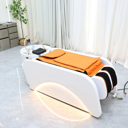 Intelligente Massage-Haarwaschliege, Massagetisch, Kopf-SPA-Salonmöbel für Luxussalons, Friseurdienstleistungen