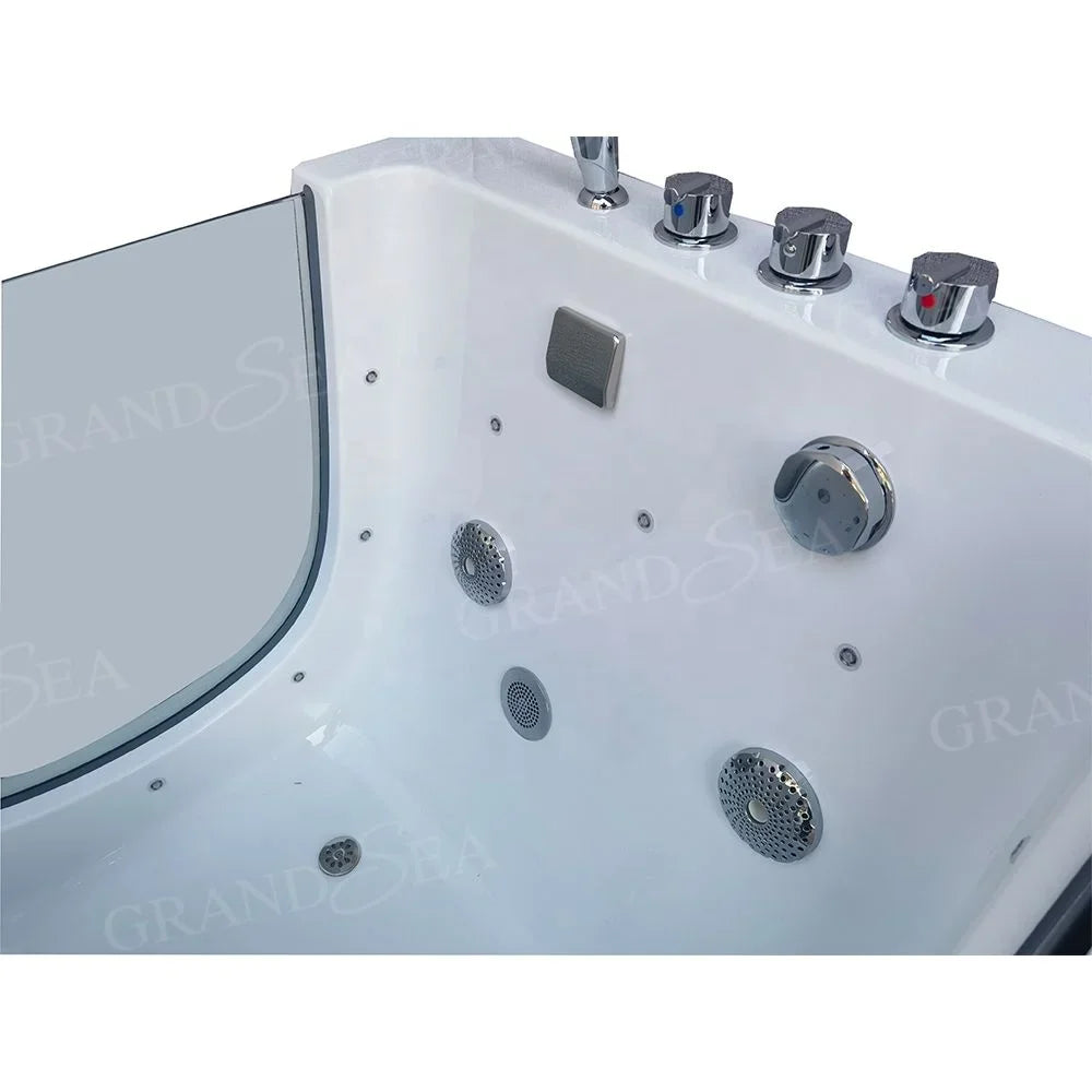 Freistehende Hydrotherapie Baby SPA Badewanne Massage Thermostat Einweichbadewanne Acryl Kinderbadewanne