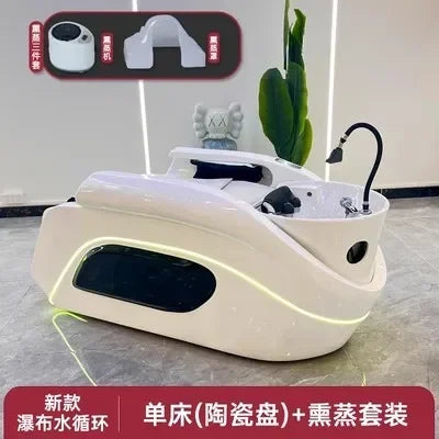 HT Automatische Intelligente Elektrische Massage-Shampoo-Liege Friseursalon Haar-Wasserkreislauf-Friseursalon-Massageliege
