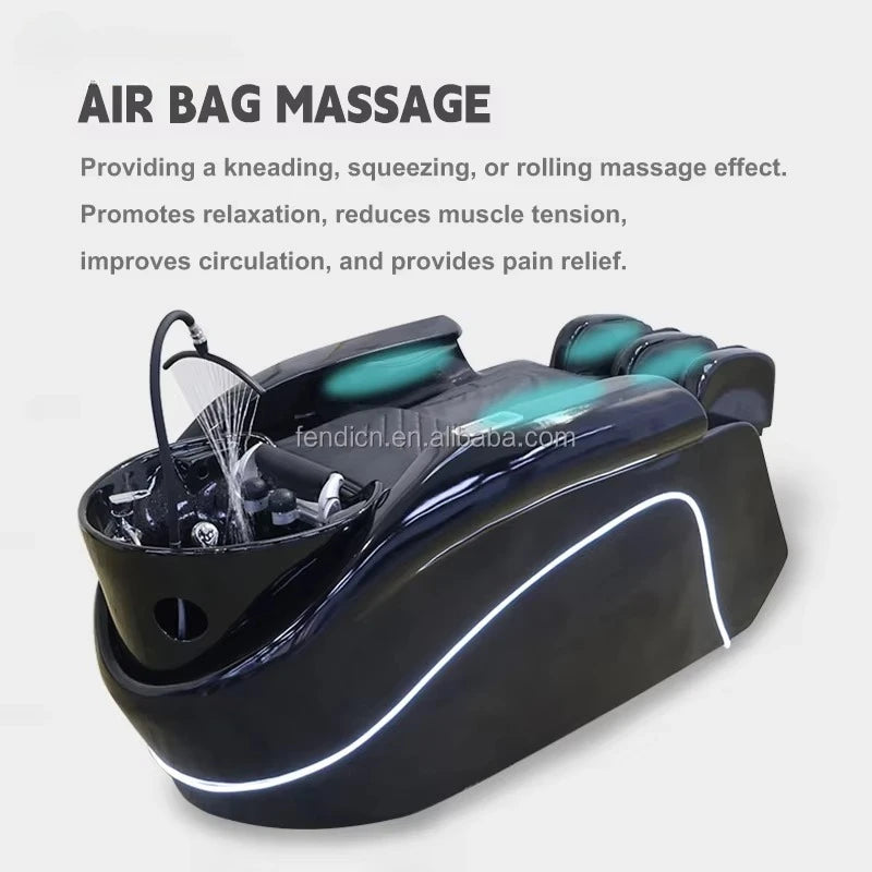 Head Spa Bed Hair Shampoo Chair Electric Massage Shampoo Chair With Head Therapy