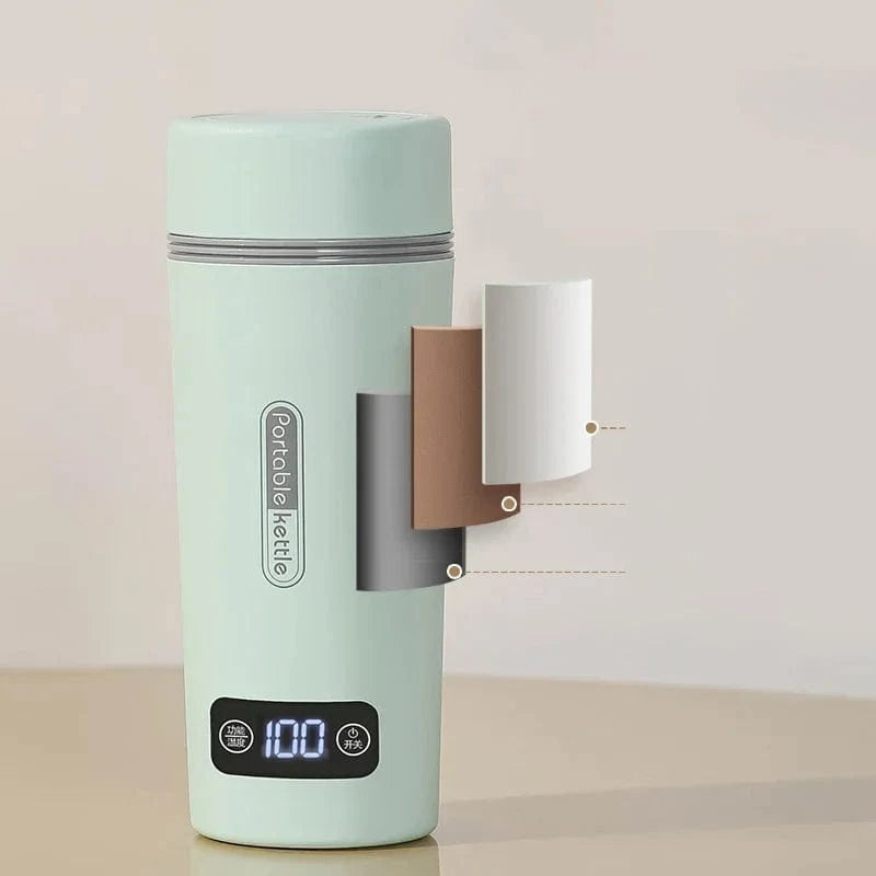 Portable Car Electric Heating Cup – Versatile 24V Boiling Kettle for Business Trips & Self-Driving Tours