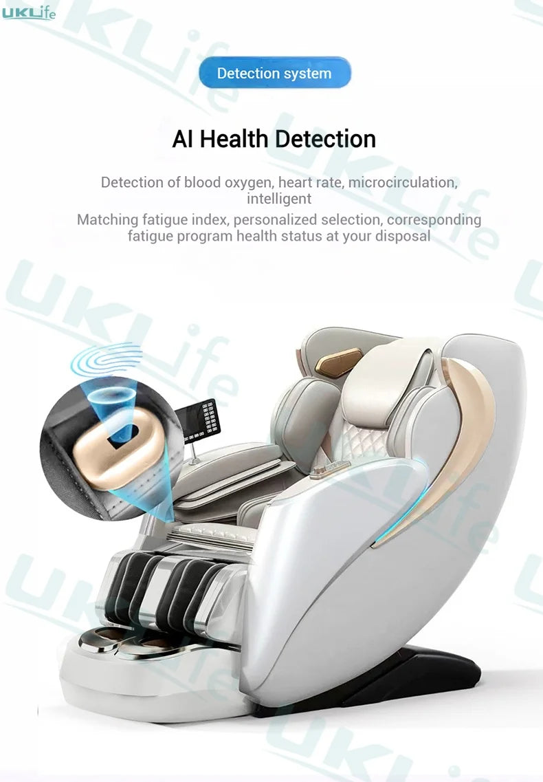 Dual-Core 4D SL-Track Zero-Gravity-Massagesessel | Ganzkörper-Thai-Stretch & Fußverlängerung | 3 Jahre Garantie Luxuriöser Elektrischer Massagesto