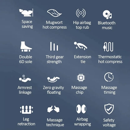 Massage Chair Relax Bluetooth Smart Speaker Body Care Chair Sofa Multi Functional Electric Massage Chair Full Body Zero Gravity