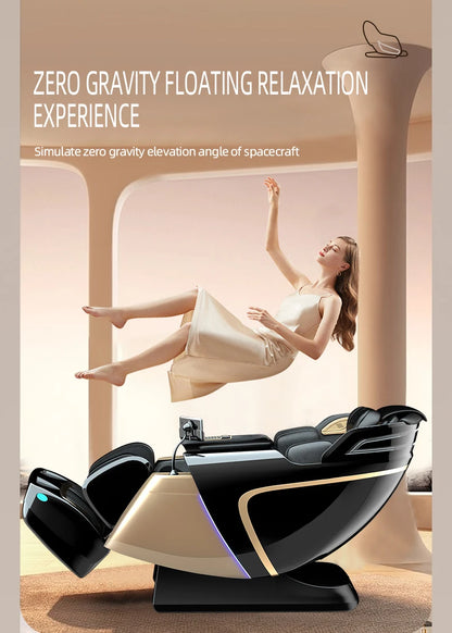 New 4D+4D Massage Chair Full Body Daul Core Zero Gravity Sl-Track Shiatsu Massage Chair with Heat Body Scan Health Check Stretch