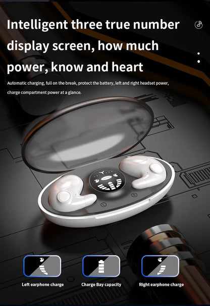 Mini Invisible Wireless Earbuds – TWS Bluetooth 5.3 Headphones