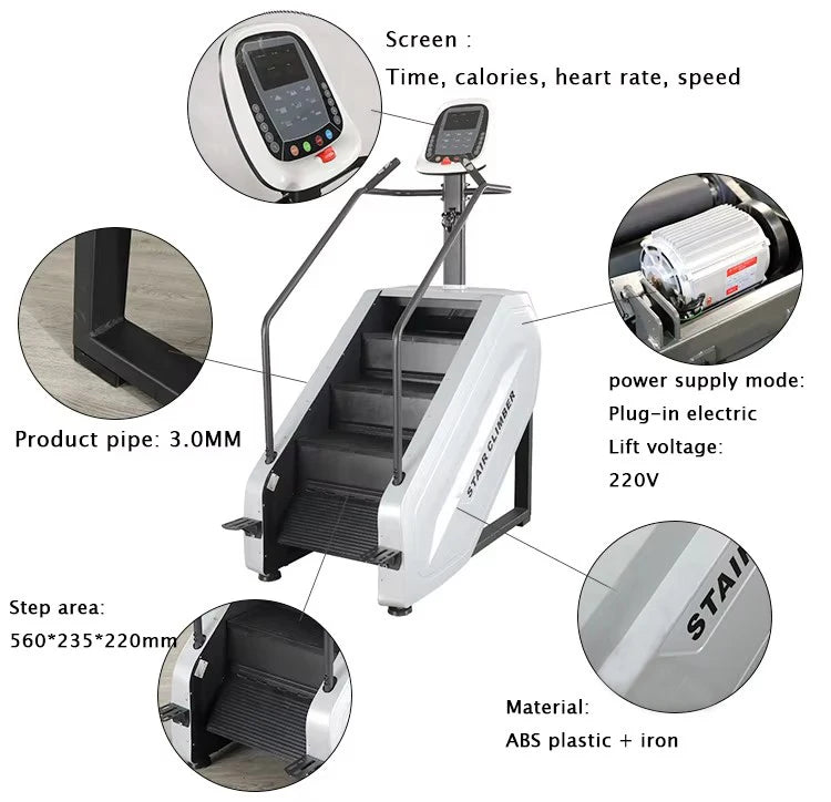 Kommerzieller Treppensteigtrainer, elektrischer Stair Master, Fitnessgeräte, Treppensteigmaschine