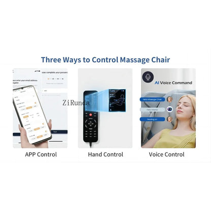 New Update GR8686 Massage Chairs with AI Voice, App Control SL Track Zero Gravity Full Body Massage Recliner Gray
