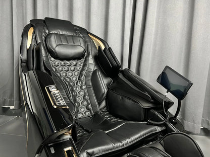 4D Zero Gravity Massage Chair with SL-Track/AirBag & 3D Body Scan - Dual Core Electric Recliner Sofa for Home Office